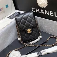 Chanel Pearl Letter Cell Phone Bag