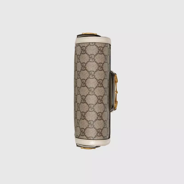 GUCCI Horsebit Series 1955 Mini Handbag with Detachable Shoulder Strap