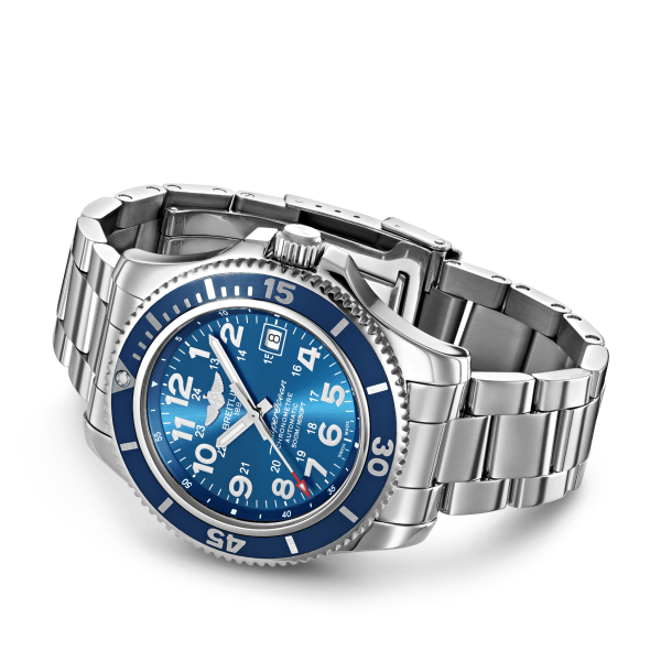 Superocean II 42 - Stainless steel - Blue A17365D11C1A1