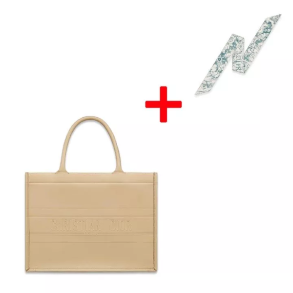 [New] DIOR BOOK TOTE Small Bag Smooth Calfskin