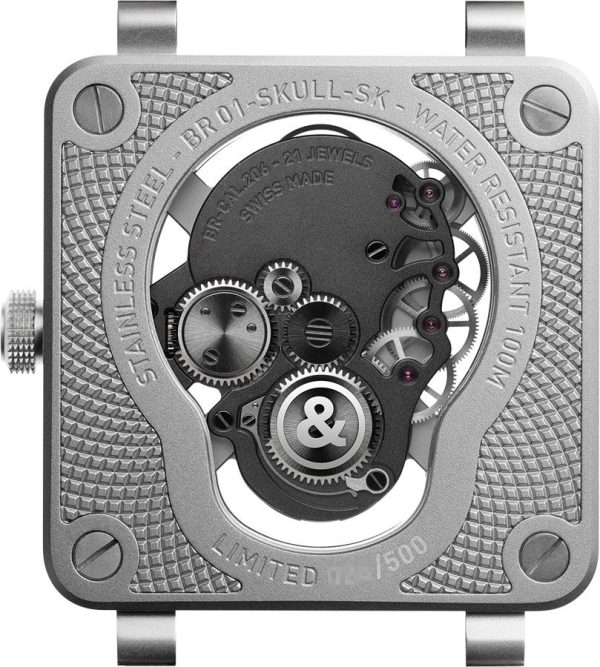 Bell and Ross Aviation Instruments BR01-SKULL-SK-FLD