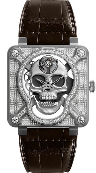Bell and Ross Aviation Instruments BR01-SKULL-SK-FLD