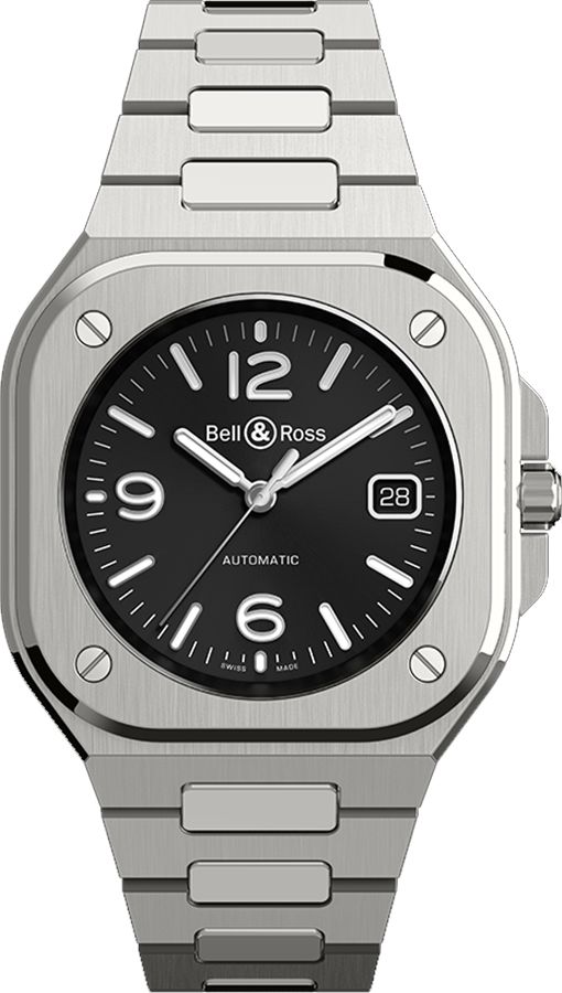 Bell and Ross BR 05 Black Dial Steel Men-s Watch BR05A-BL-ST/SST