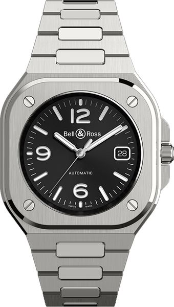Bell and Ross BR 05 Black Dial Steel Men-s Watch BR05A-BL-ST/SST