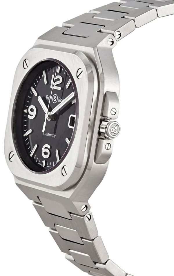 Bell and Ross BR 05 Black Dial Steel Men-s Watch BR05A-BL-ST/SST
