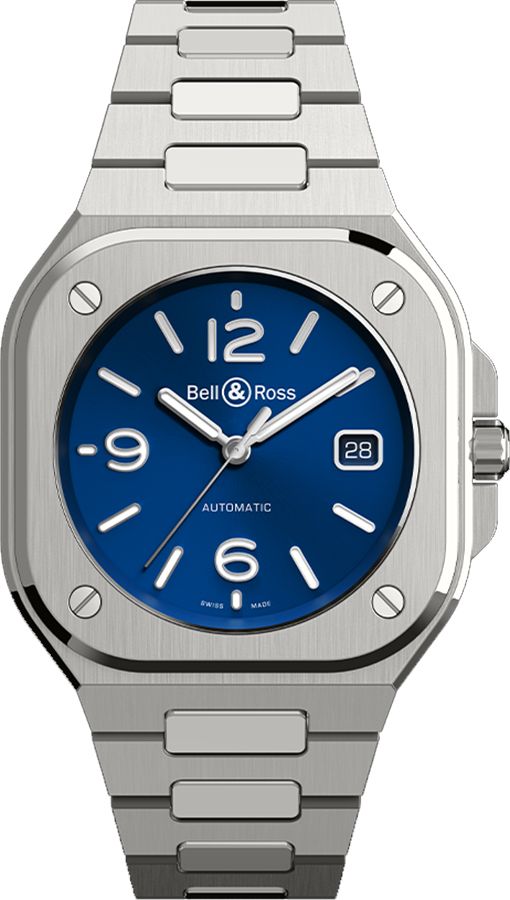 Bell and Ross BR 05 Blue Dial Steel Men-s Watch BR05A-BLU-ST/SST