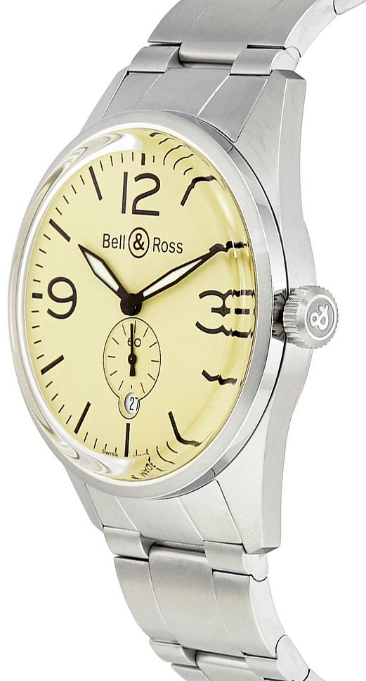 Bell and Ross Vintage Original Stainless Steel Men-s Watch BRV123-BEI-ST/SST