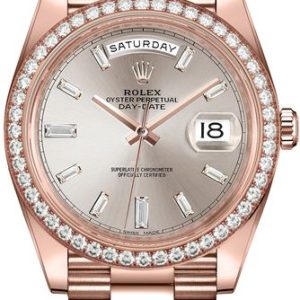 Rolex Day-Date 40 Sundust Diamond Dial Men-s Watch 228345RBR