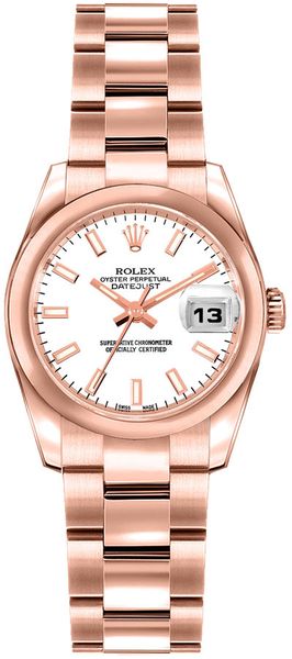 Rolex Lady-Datejust 26 Everose Gold Women-s Watch 179165