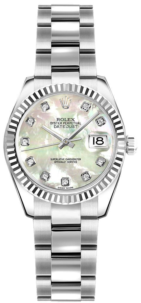Rolex Lady-Datejust 26 Pearl Diamond Women-s Watch 179174