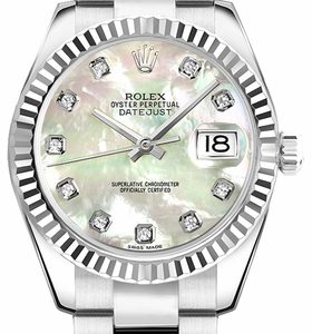Rolex Lady-Datejust 26 Pearl Diamond Women-s Watch 179174