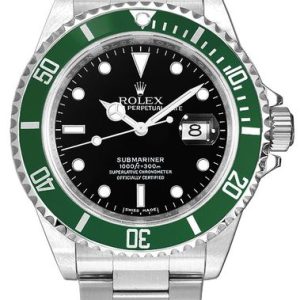 Rolex Submariner Date Kermit Black Dial Men-s Watch 16610